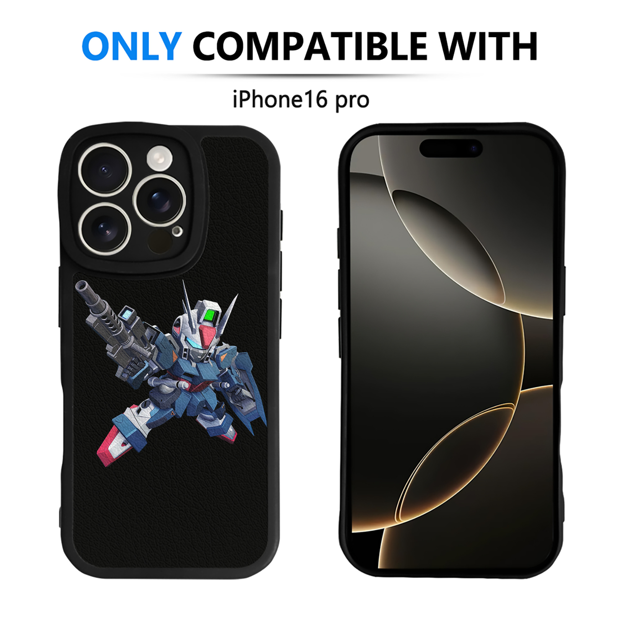 （画像用） 機動戦士ガンダム Mobile Suit Gundam 【iPhone 16シリーズ対応】シリコンスマホケース（レザー調） 材質：シリコン